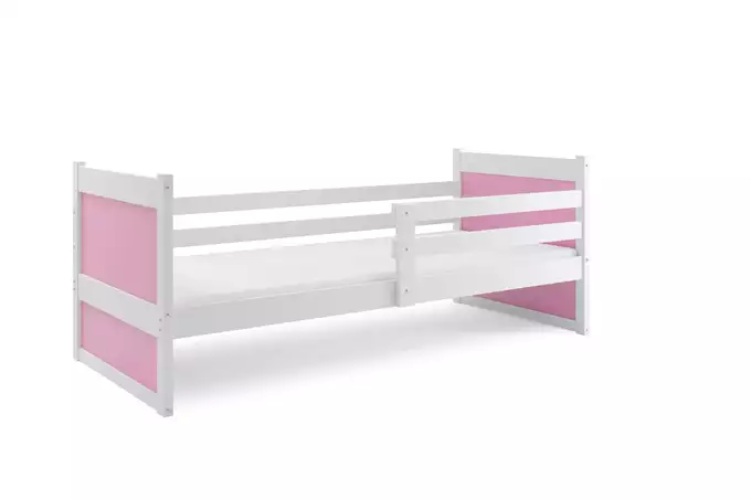 RICO viengulė lova jaunimui 90x190, balta/rožinė - Paveikslėlis 3