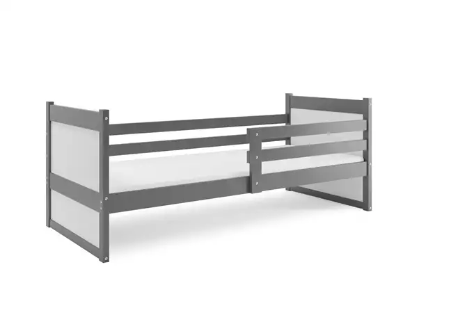 RICO viengulė jaunimo lova 90x190, grafito spalvos/balta - Paveikslėlis 3