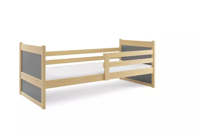 RICO viengulė lova jaunimui 90x200, pušis/grafitas - Paveikslėlis 3