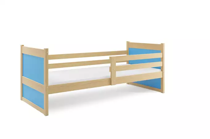 RICO viengulė lova jaunimui 90x200, pušis/mėlyna - Paveikslėlis 3