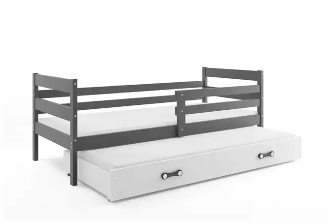 ERYK 90x200 jaunimo išskleidžiama lova su stalčiumi, grafito/balta — изображение 4