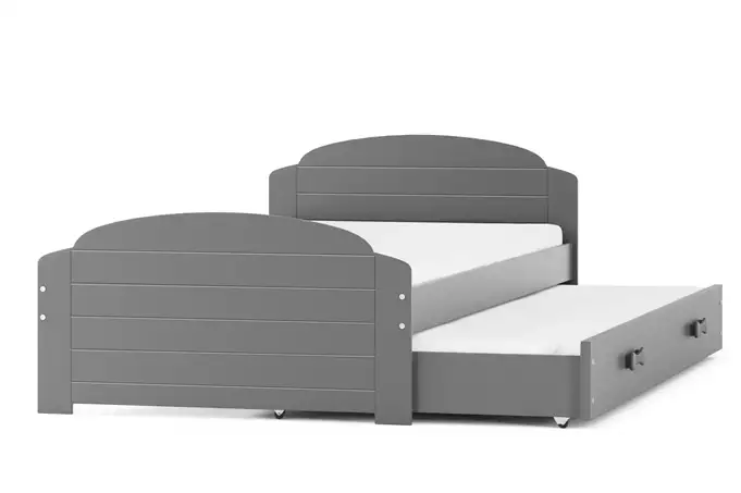 LILI 90X200 jaunimo išskleidžiama lova su stalčiumi, grafito spalvos