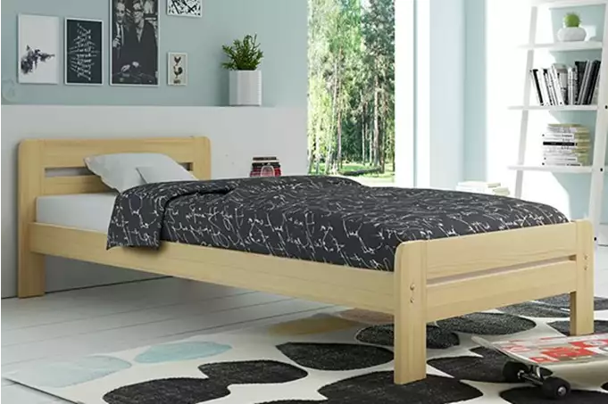 DALLAS miegamojo lova 90x200, pušis