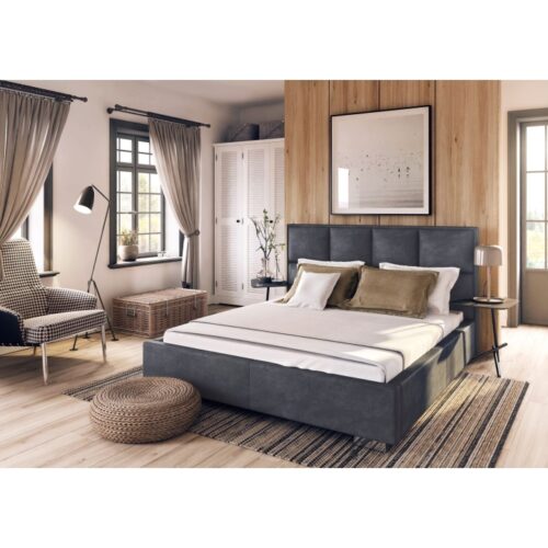 Minkšta lova su daiktadėže Salamanca 120x200cm Forte