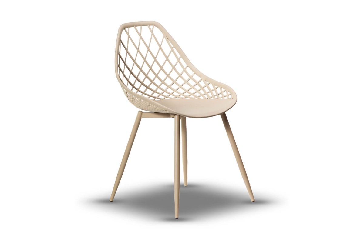 LUGO Beige - MODERNI APDAILOS SODO KĖDĖ (virtuvėje, kavinėje, sode)