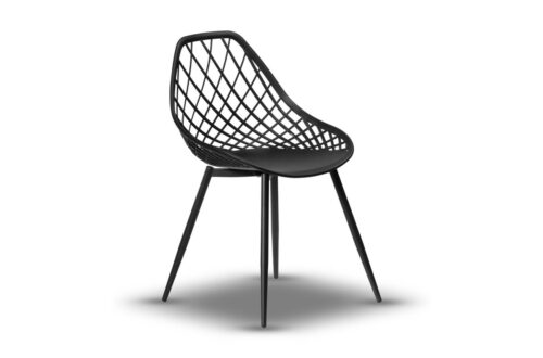 LUGO Black – MODERNI APDAILOS SODO KĖDĖ (virtuvėje, kavinėje, sode)