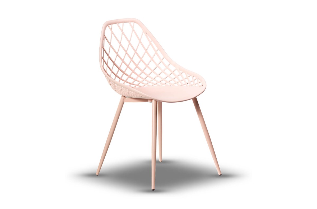 LUGO Pink - MODERNI APDAILOS SODO KĖDĖ (virtuvėje, kavinėje, sode)