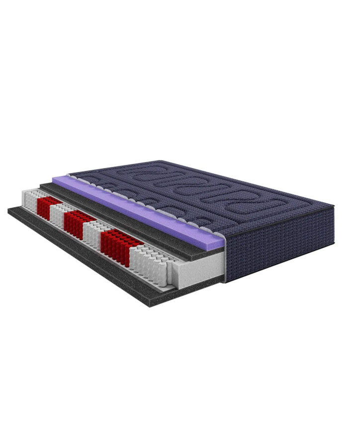 Imperatoriškas čiužinys, 160x200 cm, dvipusis, su daugiakišenėmis spyruoklėmis, viskoelastinis ir „Xfoam“, H3/H4, „Comforteo“ — изображение 4