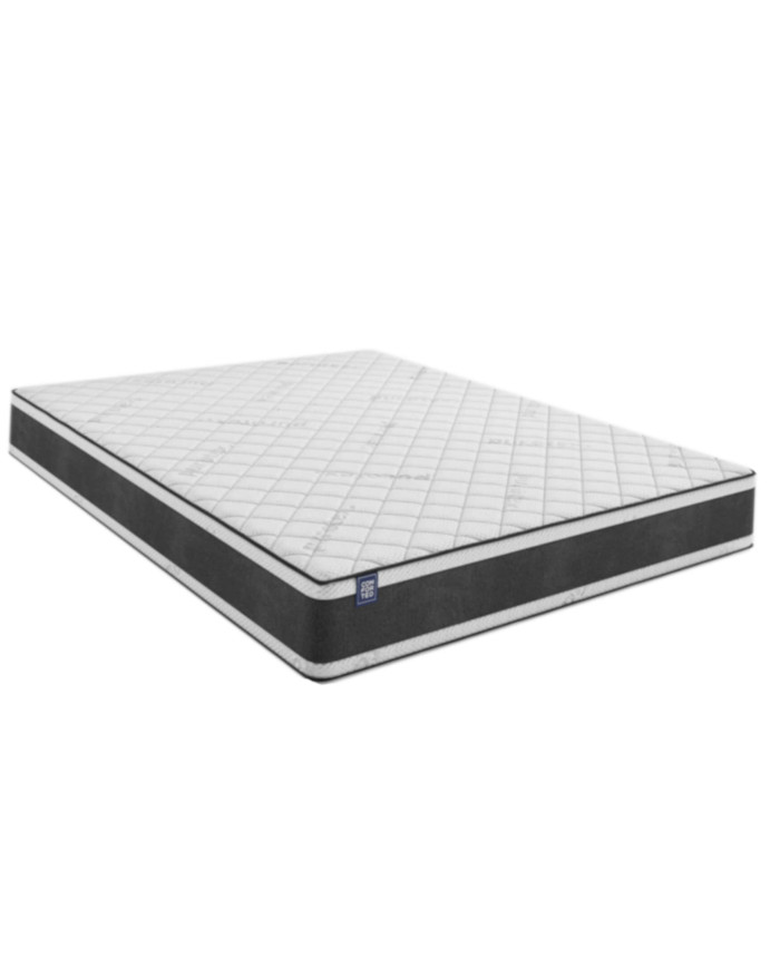 Medicininis čiužinys, tamsus, 80x200 cm, dvipusis, kišeninės spyruoklės, kokoso spalvos, nuimamas užvalkalas, H5, Comforteo - Paveikslėlis 2