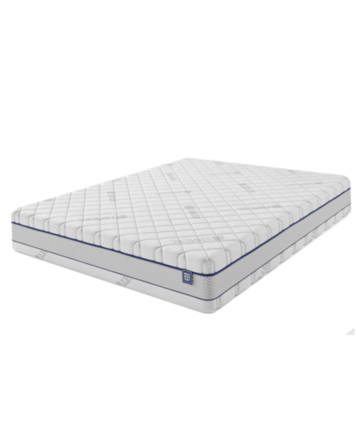 Energetinis medicininis čiužinys, 200x200 cm, su daugiakišenėmis spyruoklėmis, pneumatinėmis putomis, nuimamu užvalkalu, H3/H4, Comforteo