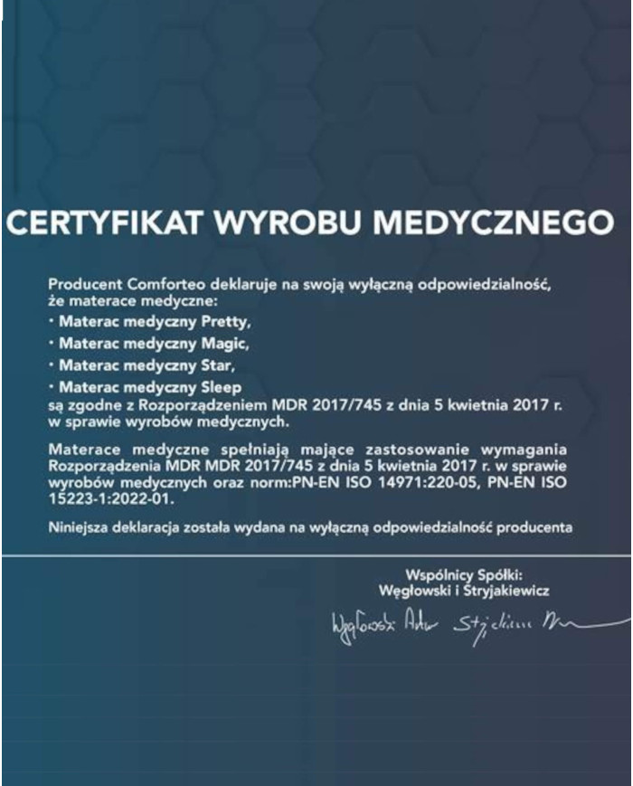 Medicininis čiužinys „Star“, 160x200 cm, dvipusis, kišeninės spyruoklės, „Xfoam“ putos, nuimamas užvalkalas, H4, „Comforteo“ — изображение 7