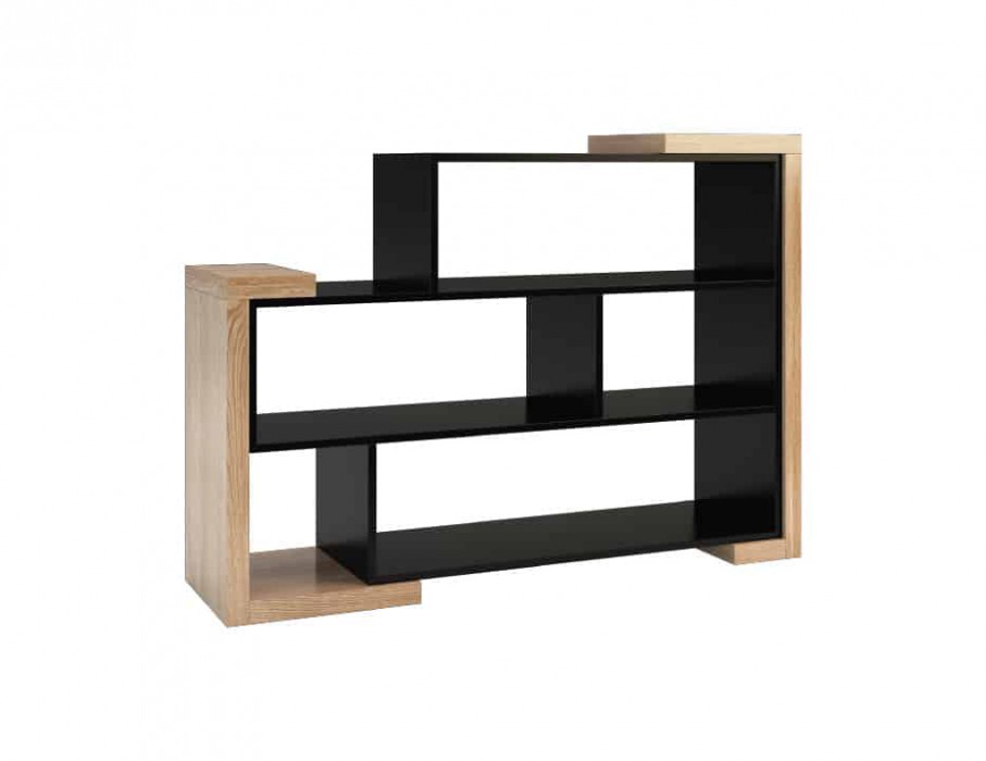 „Corino“ knygų lentyna „Mebin“ žema laisvai stovinti knygų lentyna