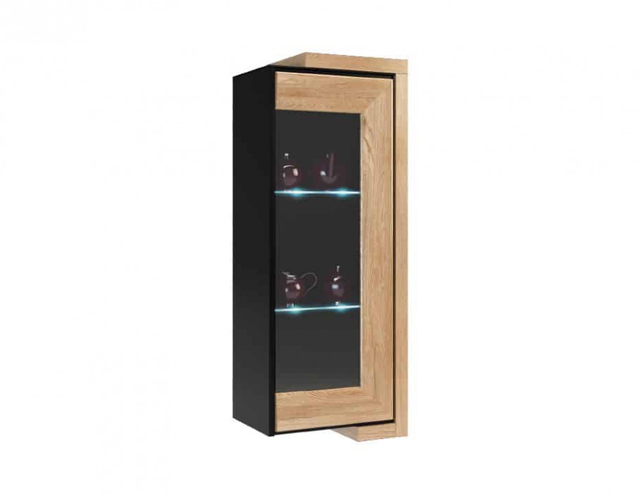 „Corino“ vitrina, pakabinama spintelė, 1DS, dešinė, Mebin