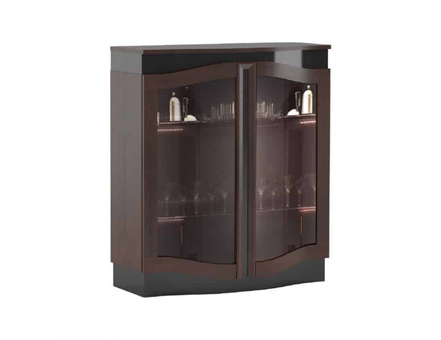 Diuna vitrina Žema vitrina 2DS su Mebina apšvietimu