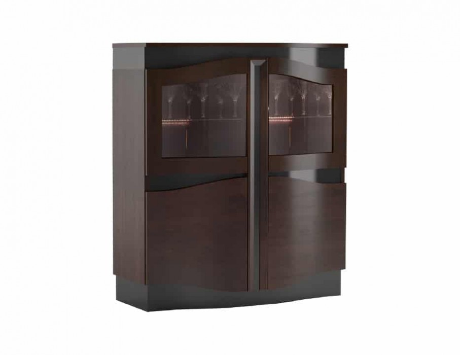 Diuna vitrina Žema vitrina 2DS2D su Mebina apšvietimu