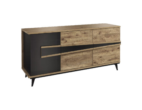 Etna komoda su stalčiais 3D komoda, dešininė, Mebin