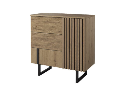 Gintaro komoda su stalčiais 2D aukšta Mebin komoda