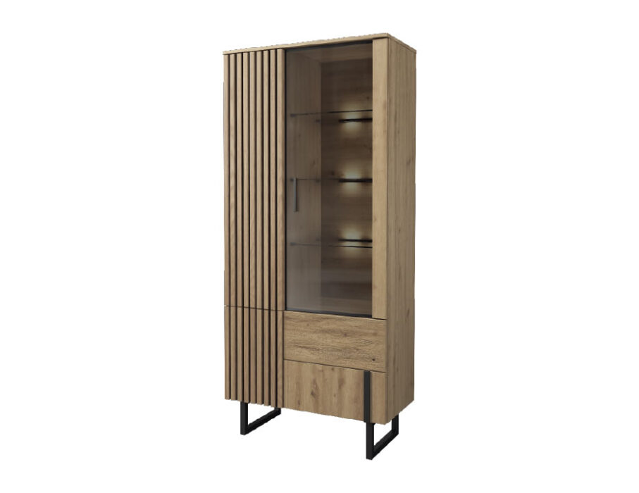 Gintaro Vitrina Dviguba vitrina 1DS3D kairinė Mebin