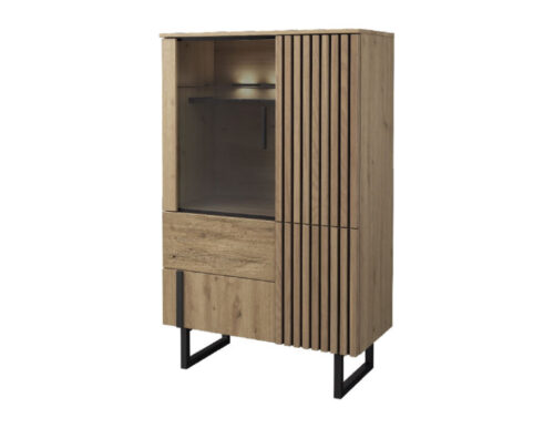 Gintaro komoda su stalčiais 1DS3D dešininė Mebin