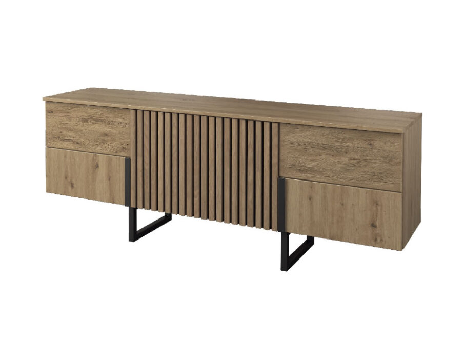 Gintaro komoda su stalčiais 4D didelė Mebin komoda