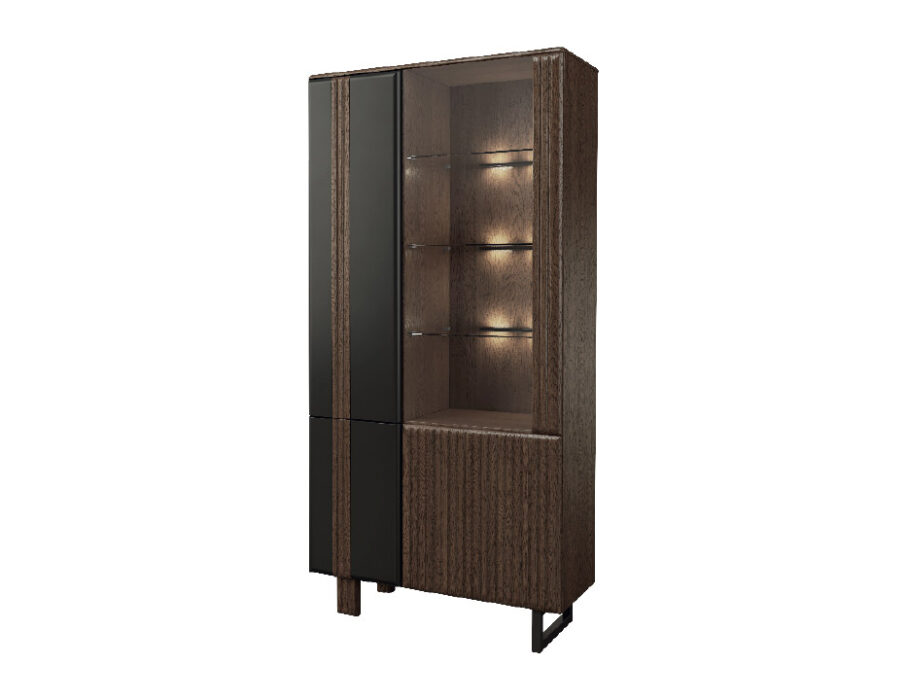 Isla vitrina dviguba vitrina 1DS3D kairė su apšvietimu Mebina