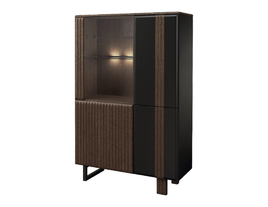 Isla komoda 1DS3D dešininė su apšvietimu Mebina