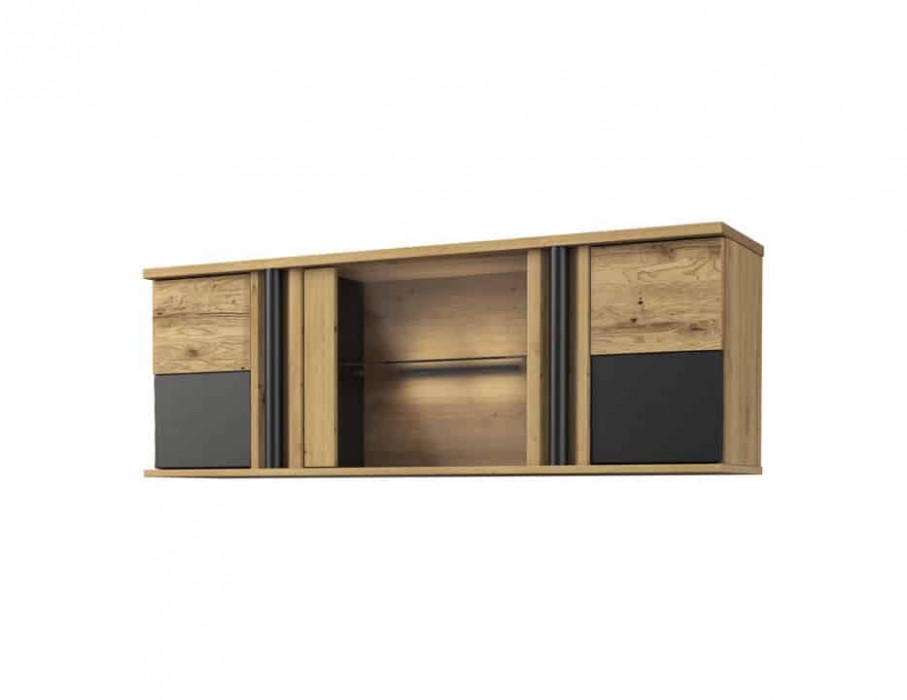 „Omega Showcase“ maža pakabinama vitrina 2D1DS su apšvietimu, „Mebina“