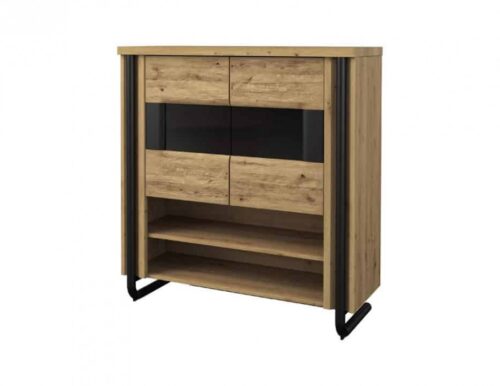 Omega komoda su baru ir apšvietimu Mebina