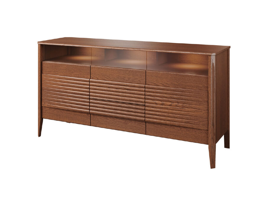 Tango komoda su didele stalčiumi, 2 stalčiais, 2 stalčiais, su apšvietimu