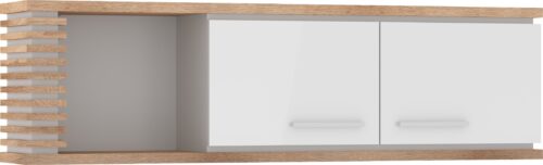 MILAR 13 baldai, pakabinama spintelė, 2 durų lentyna