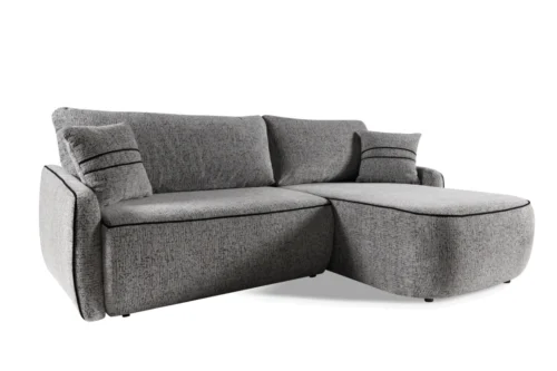 Malavi kampinė sofa – Bella audinys + Kronos 7 – AKCIJA
