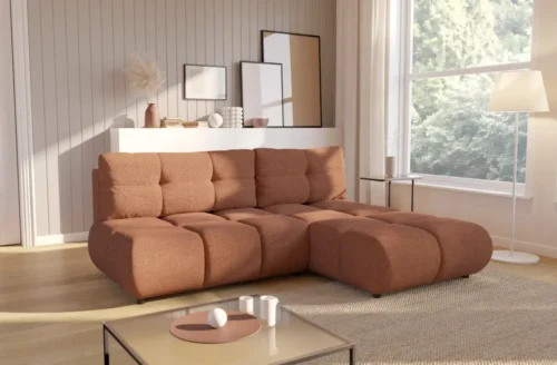 Apmušta kampinė sofa be šonų Milo Gr2