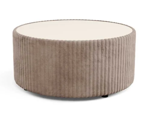 Mio apvalus minkštas kavos staliukas