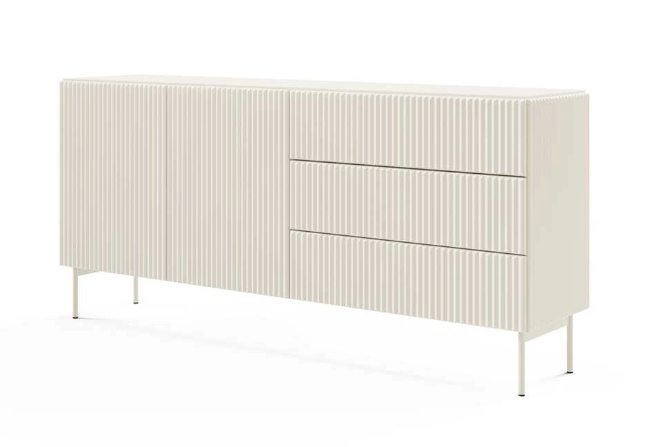 Komoda su daugiabriauniais fasadais MUTI 177 2D3S kašmyras