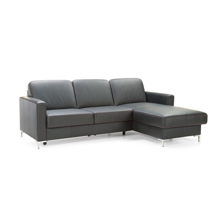 „Basic 2.5F-REC/BK Etap“ kampinė sofa, odinė, L1