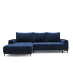 Florence kampinė sofa, miegojimo funkcija, konteineris
