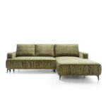 Lavar kampinė sofa, miegojimo funkcija, konteineriai