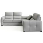 Kampinė sofa Leonardo 2.5F-E LOW USB & LAMP 1RF-1RF Bydgoskie Meble Gr1