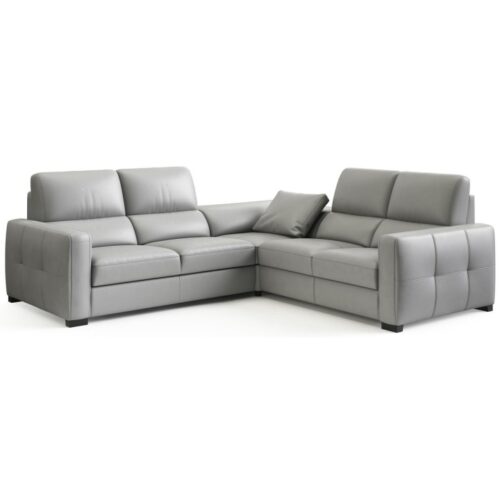 Kampinė sofa LEONARDO 2.5F-E LOW USB & LAMP – 1SK-1RF Bydgoskie Meble