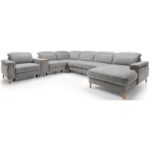 Mia kampinė sofa 1.5RF-Mod-Prime-1.5RF-TE-3F-REC/BK Bydgoskie Meble Gr1