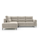 Nordic uždara kampinė sofa, miegojimo funkcija, konteineris