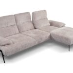 AKCIJA - Kampinė sofa su stumdomomis atlošais CESAR - Astra Gr1 audinys