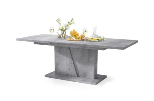 NOBLE NOIR Millennium Concrete – STALAS IŠSITRAUKIAMAS IKI 218 cm!