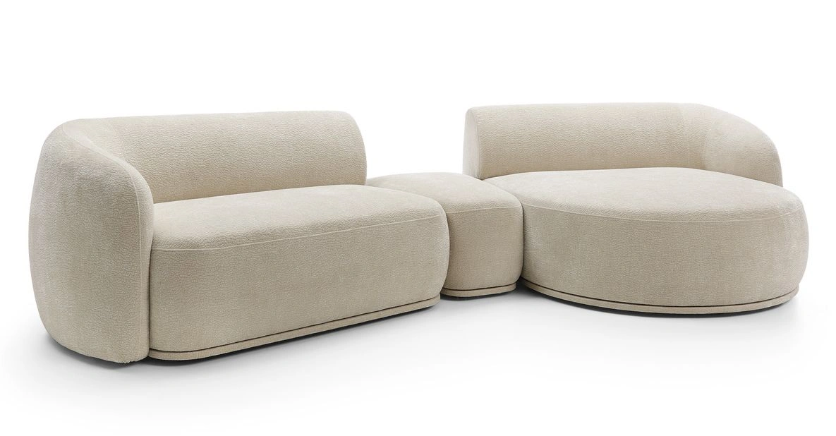 Apmušta modulinė kampinė sofa 2L+TPF+2R Nobe Gr2