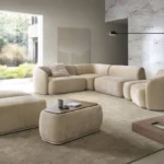 Apmušta modulinė kampinė sofa 2L+E+2+TPF+1R Nobe Gr2