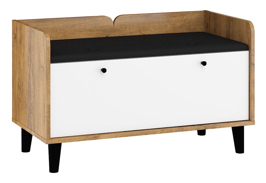 CELO 22 baldų batų spintelė 1D ekologiška juoda