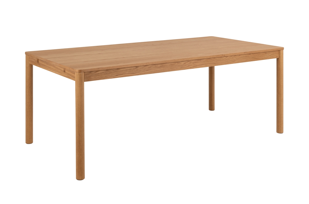 PACIFIC natūralaus ąžuolo 200x100 cm - medinis stalas bohemiško / skandinaviško stiliaus