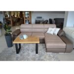 PANAMA kampinė sofa 262x180 Davis Seal 18+ ekologiška kavos spalva