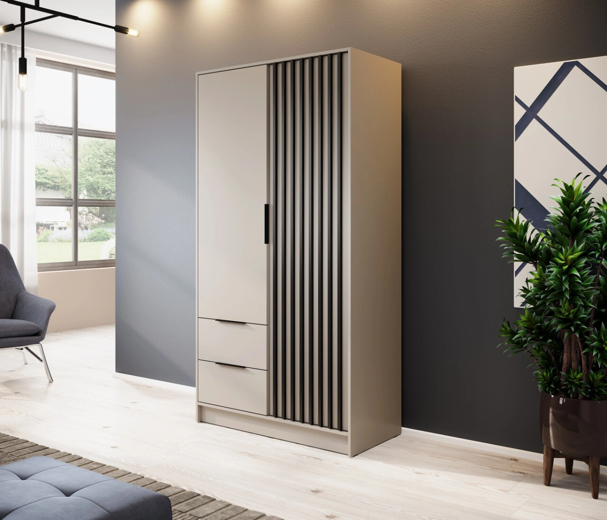 Nelly 2D spinta su kašmyro lamelėmis