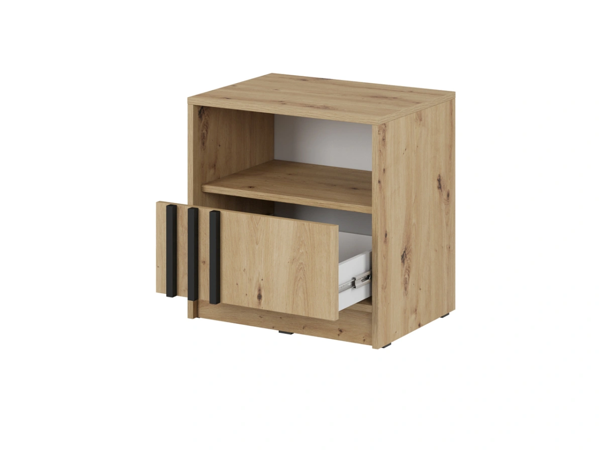 Nelly naktinis staliukas su grotelėmis, ąžuolo spalvos — изображение 4